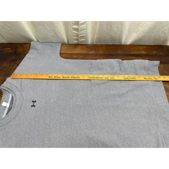 Under Armour Threadborne Long Gray Crew Neck Pull Over Sweatshirt Size Large - Picture 13 of 13